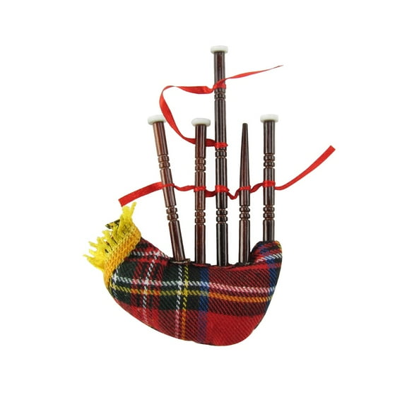 Miniature Bag Pipe Musical Instrument Realistic Ornament Bagpipe Gift Topper/Box
