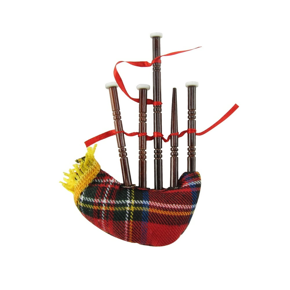 Miniature Bag Pipe Musical Instrument Realistic Ornament Bagpipe Gift Topper/Box