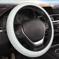thumbnail image 4 of Uemuo Leaf Print Printed Car Elastic Steering Wheel Cover - Universal Car Accessory for Diverse Cars Anti-Slip, and Comfortable- 15", 4 of 8