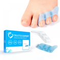 thumbnail image 1 of Three-hole Little Toe Separator Overlapping Toes Bunion Blister Pain Relief Toe Straightener Protector Foot Care Tool, 1 of 7