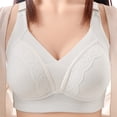 thumbnail image 3 of ATOYSOY Lace Push Up Bra Double Shoulder Straps Elegant Womens Fabric Daily Rest Adjustable Wide Straps Hollow Weave Classic All Season Bra for Commute Dating and Rest Wear, 3 of 5