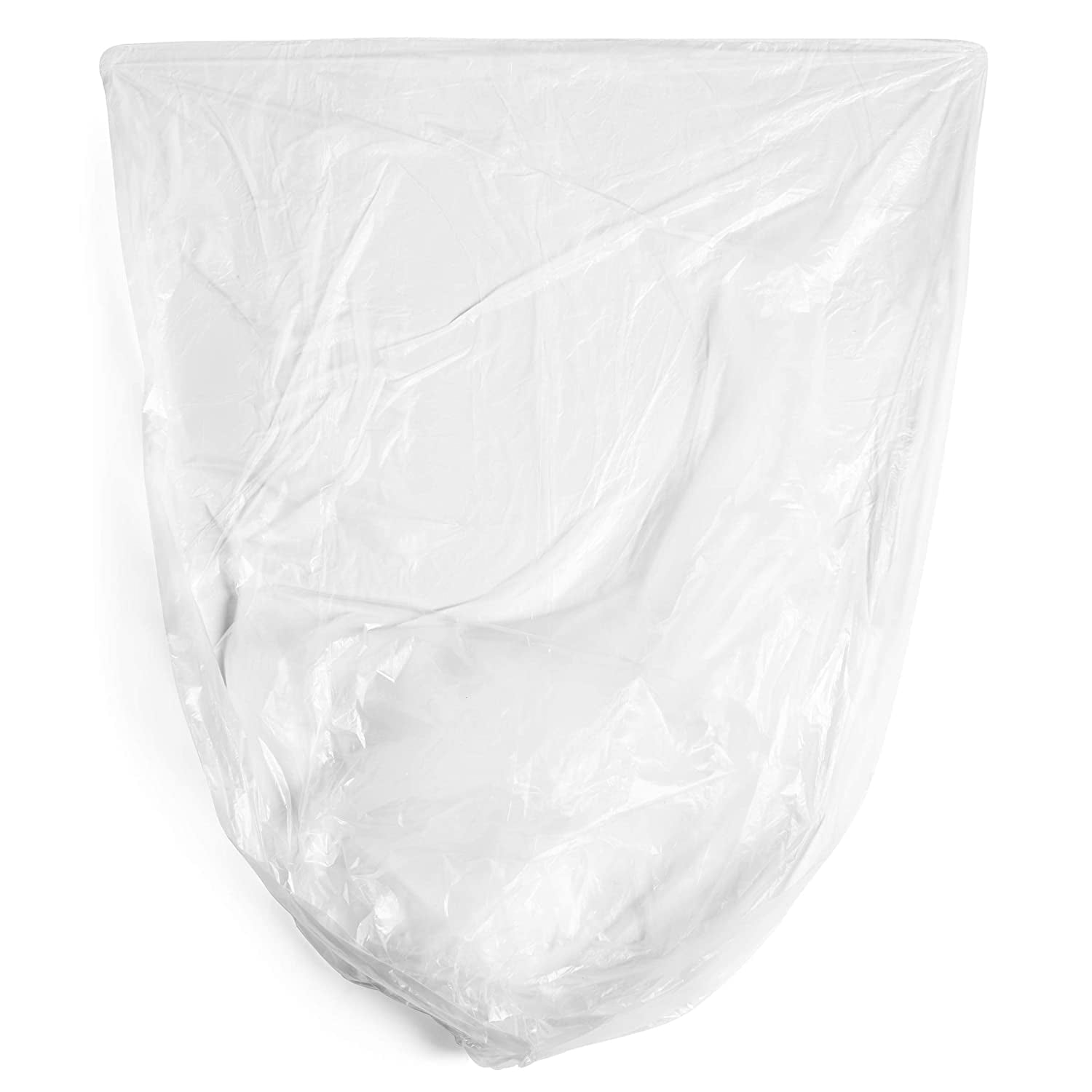 Aluf Plastics 33 Gallon Clear Trash, 250 Count, 33" x 40", 16 Micron Equivalent High Density Garbage Bags