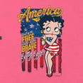 thumbnail image 5 of Wild Bobby, Betty Boop America Land of the Free Home of the Brave Betty Boop Ladies Racerback Tank Top, Hot Pink, Large, 5 of 5