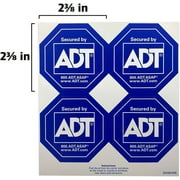 QTH Security Stickers ADT Security Authentic Security Decals Window Stickers - 12 Pack