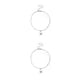 thumbnail image 2 of Qarigey Tobillera de cadena Linda aleación universal Estrella de mar Estilo simple Accesorio de moda geométrica de tobillo para niñas plata 2Conjunto, 2 of 6