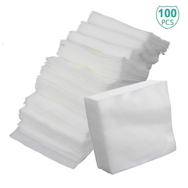 100pcs Soft Non Woven Makeup Remover Pads for Gentle Facial Cleansing, Skin Friendly & Convenient Daily Use