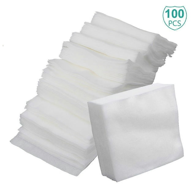 100pcs Soft Non Woven Makeup Remover Pads for Gentle Facial Cleansing, Skin Friendly & Convenient Daily Use