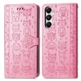 thumbnail image 1 of Funda Cartera FOXDOCK para Samsung Galaxy A17 , Flip PU con Relieve de Gatos y Perros, Tarjetero y Soporte, 1 of 6