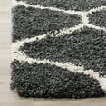 thumbnail image 5 of SAFAVIEH Hudson Arline Geometric Shag Area Rug, Dark Grey/Ivory, 10' x 14', 5 of 9