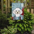 thumbnail image 2 of Caroline's Treasures BB1753GF Winter Holiday White Poodle Flag Garden Size , Small, multicolor, 2 of 3