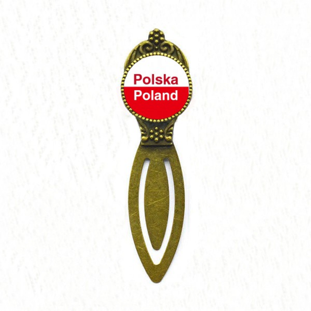 de Polonia Marcar marcador de página de etiqueta de oficina retro