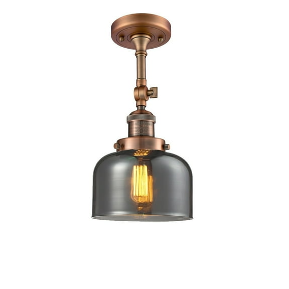 Innovations Lighting  Large Bell 1 Light Adjustable Dimmable Vintage LED Flushmount