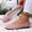 Pink, variant on Rvasteizo Womens Closed Toe Closed Heel Shoes Solid Pull-On Lazy Flat Summer