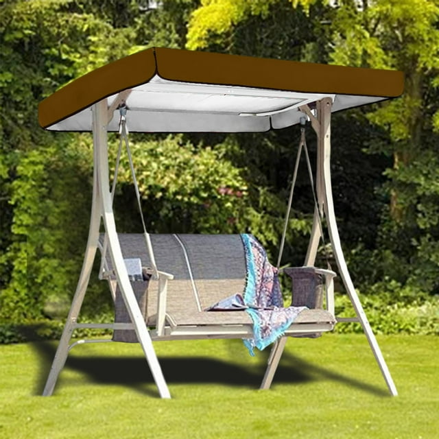 Camping & Hiking Replacement Shade Cloth Swing Cover Rainproof Patio Outdoor Shade Cloth for Swing Replacement and Garden Coverage Durable - Outdoor Shade Panel for Relaxing under Shelter