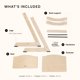 thumbnail image 3 of Stokke Tripp Trapp Silla, Natural - Silla ajustable y convertible para niños pequeños, niños y adultos - Cómoda, cómoda y ergonómica - Diseño clásico, 3 of 5