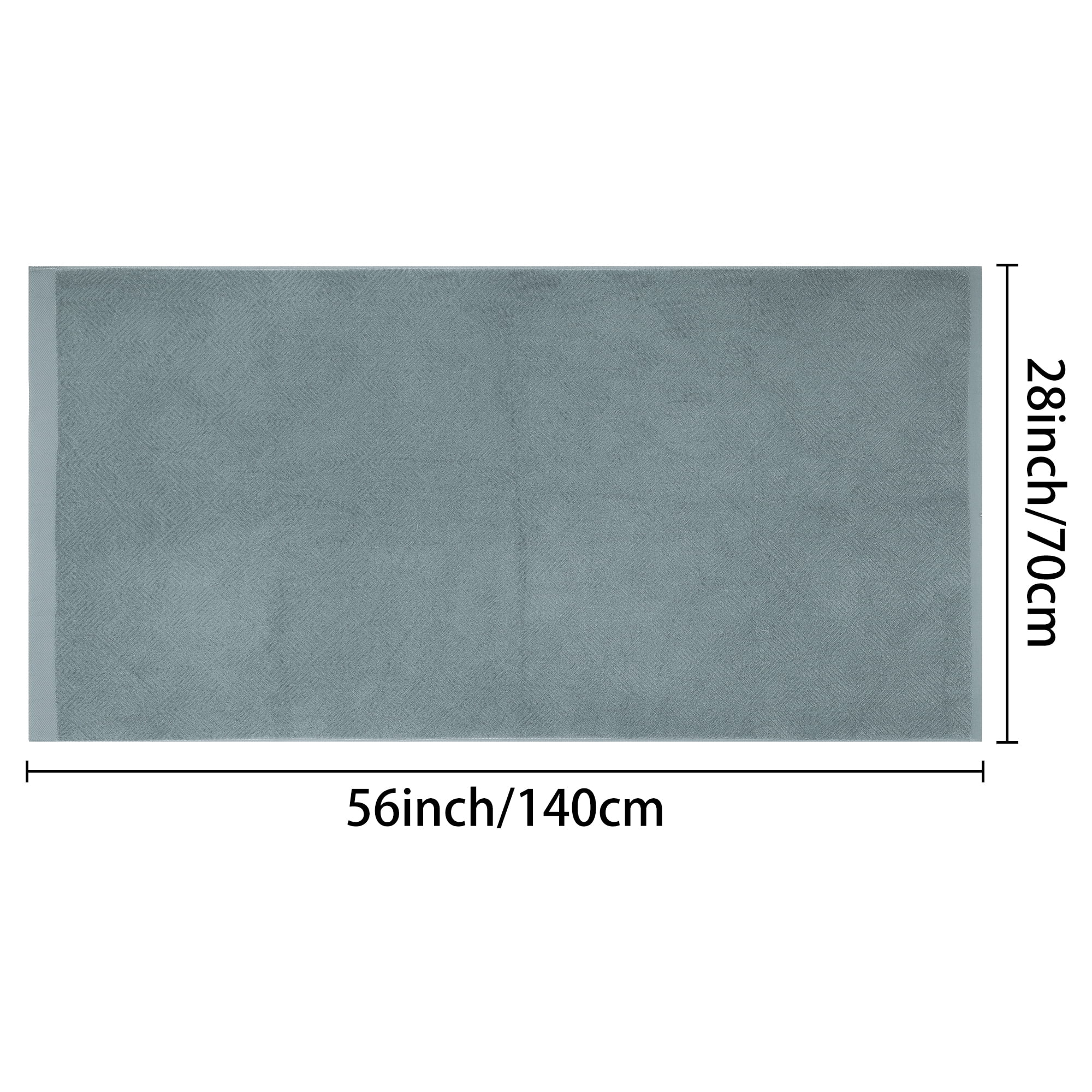 Unique Bargains 4 Pcs Cotton Bath Towels Lightweight Towels for Bathroom Dark Grey