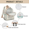 thumbnail image 2 of Cartoon Puppy Pattern Backpack Funny Dog Illustration with Abstract Artistic Elements for Students, 2 of 6