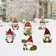 thumbnail image 3 of 6PCS Christmas Yard Signs Xmas Gnomes Decorative Gnomes Yard Stakes Holiday Christmas Swedish Tomte Yard Decorations Winter Home Pathway Walkway Decor Christmas Outdoor Garden Lawn Decorations, 3 of 8