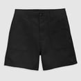 thumbnail image 6 of JUSLIO Womens Shorts,with Pockets High Waist Mid-Length Shorts,Twill Lightweight,Black,Size L, 6 of 6