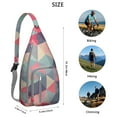 thumbnail image 4 of Pop Art Sling Backpack - Colorful Abstract Psychedelic Pattern Shoulder Bag, Fashionable Lightweight Pack, 4 of 4