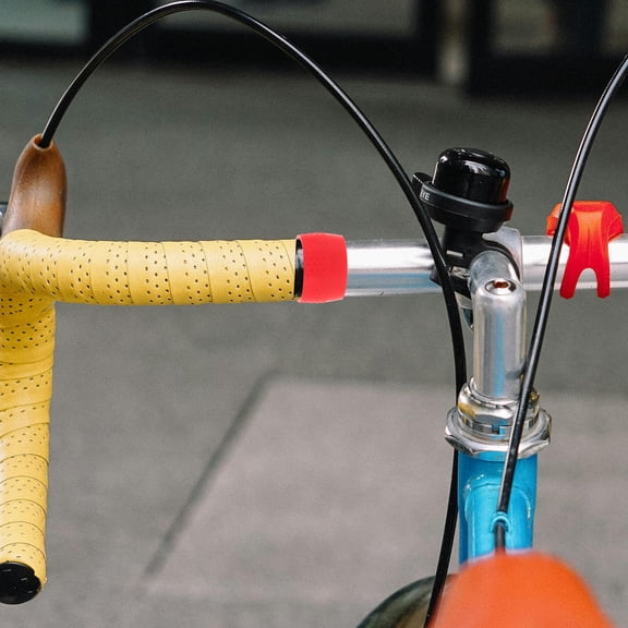 BESTYASH 2Pcs Handle Wrap Bicycle Handlebar Grips Rubber Red Outdoor Sports For Cyclists