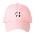 thumbnail image 4 of XIAOCHA Womens Embroidered Baseball Cap Adjustable Hat Band Outdoor Dad Hat,Pink, 4 of 4