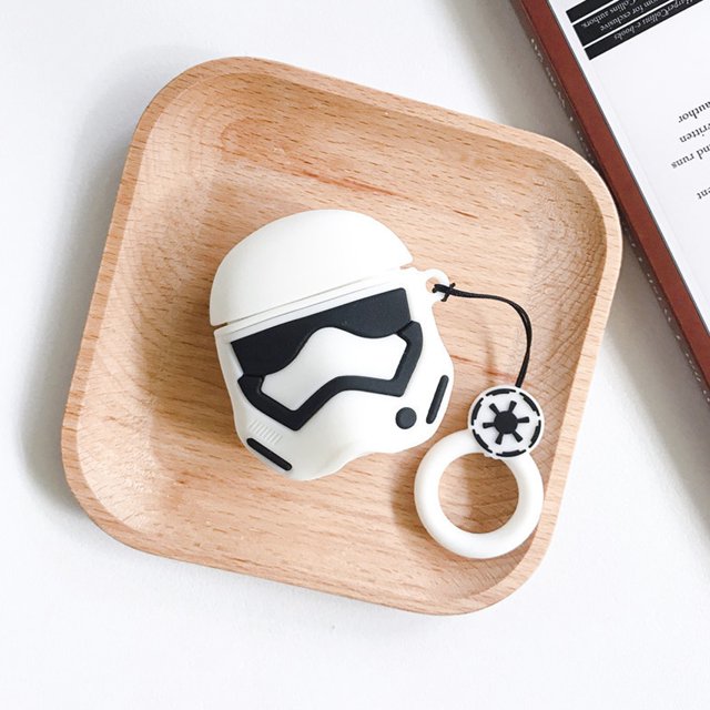 Funda para Apple AirPods 1 2 3 3, funda para AirPods Pro, funda bonita de dibujos animados Yoda Mickey Spiderman de punto, accesorios para auriculares