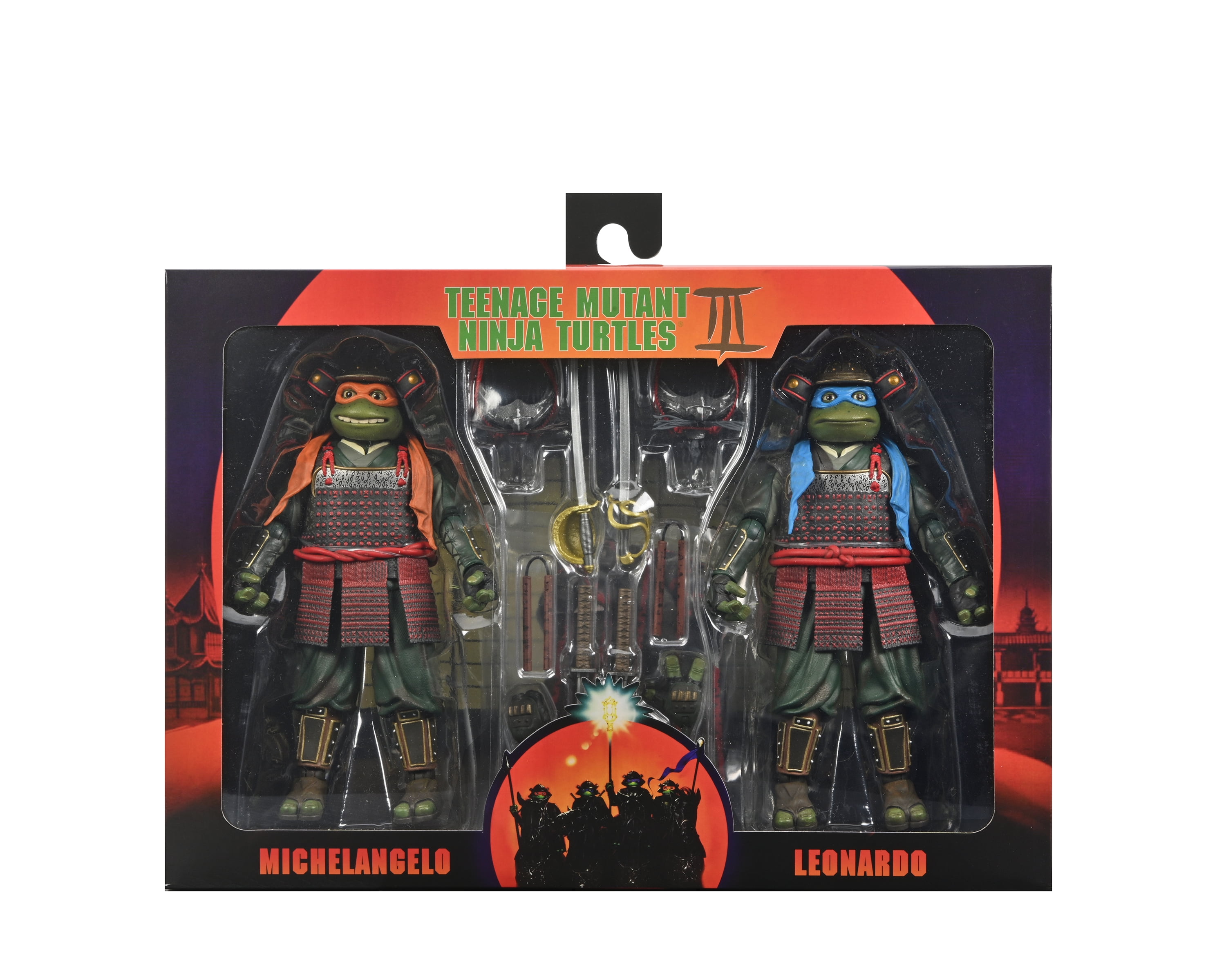 NECA レオナルド&ドナテロセット General TMNT Leonardo & Donatello Action Figure 2 Pack - Super