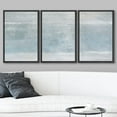 thumbnail image 2 of wall26 Framed Canvas Print Wall Art Set Minimal Pastel Blue Paint Stroke Landscape Abstract Shapes Illustration Modern Art Decorative Multicolor for Living Room, Bedroom, Office - 24"x36"x3, 2 of 5