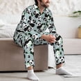 thumbnail image 7 of Sikiie Panda And Eucalyptus Mens Pajama Set, Soft Warm Long Sleeve Sleepwear, Cozy Button-Down Pjs for Men-X-Large, 7 of 7