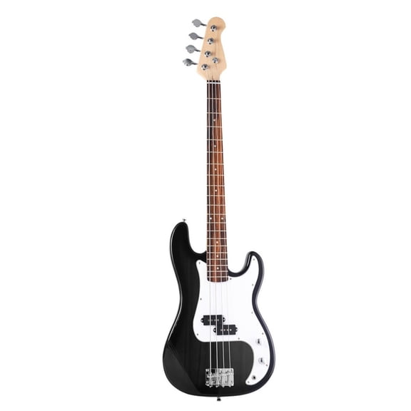 Electric Bass Guitar, Full Size 4 String, with Strap and Gig Bag