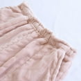 thumbnail image 7 of LYEAA Womens Flannel Pajama Pants with Pockets Fuzzy Soft Warm Winter Elastic waist Home Loungewear Causal Loose Solid Long Sleep Pants Thick Comfortable Sleepwear Bottoms Pink XL, 7 of 7