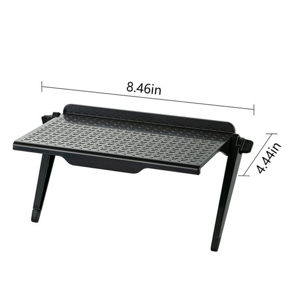 Everso Adjustable TV Screen Caddy Screen Top Shelf Desktop Storage Rack