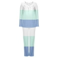 thumbnail image 6 of hotojiny Womens Lounge Sets 2 Piece Long Sleeve Pj Sets and Long Pants Sleepwear Casual Loose Pajama Set with Pockets, 6 of 6