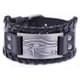 thumbnail image 1 of Haquil Pulsera De Ojo De Horus Para Hombres Pulsera De Cuero Ancha Negra Egipcia Para Hombres Regalo De Joyería Egipcia, 1 of 1