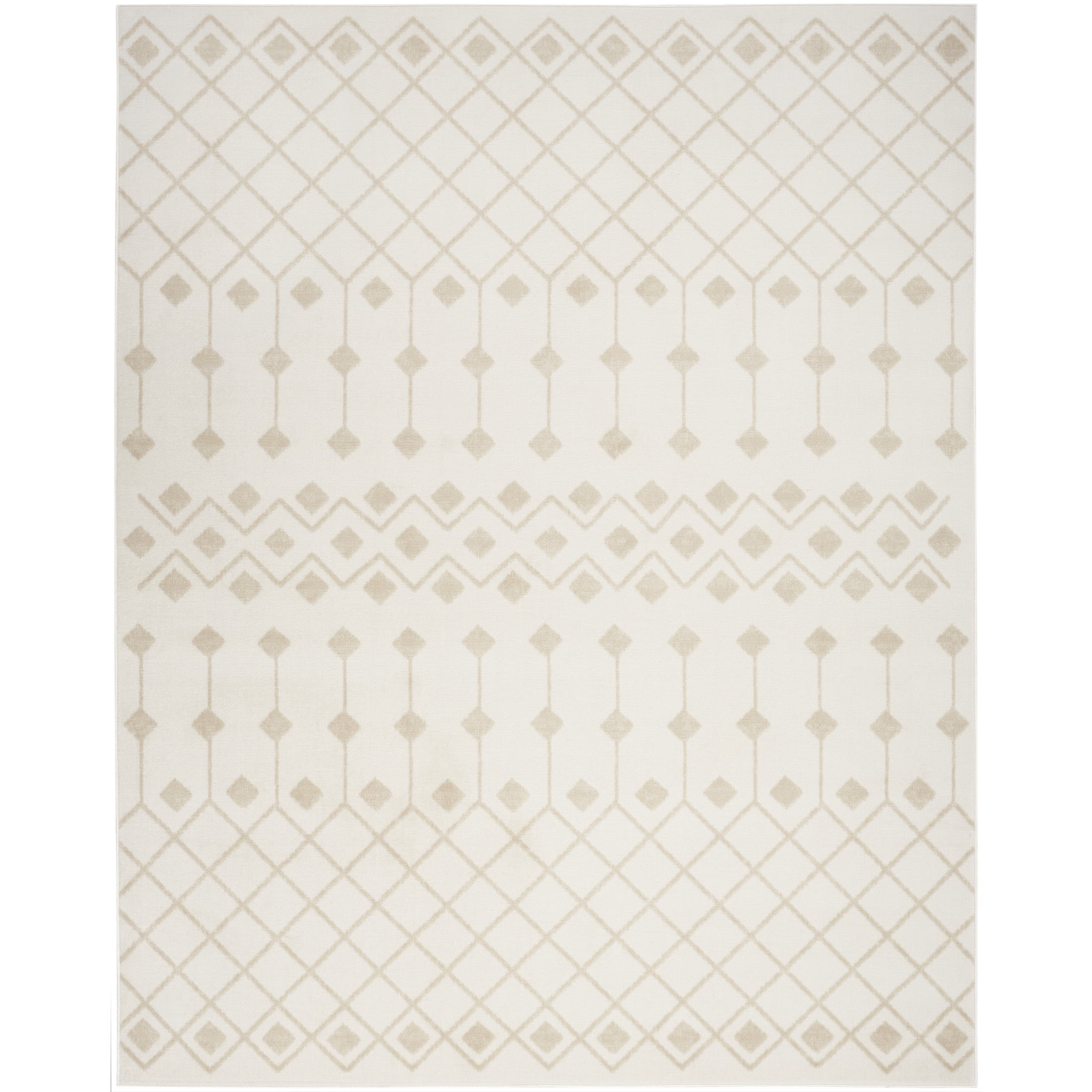 Nourison Grafix 3'9" x 5'9" Ivory Beige Bohemian Indoor Rug