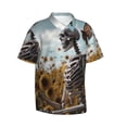 thumbnail image 2 of Daiia Sunflower Butterfly Skull Hawaiian Shirt for Men Gentle Cotton Regular Short Sleeve Casual-XX-Large, 2 of 9