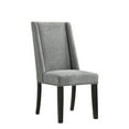 thumbnail image 3 of Pemberly Row Transitional Upholstered Wood Dining Chair in Gray (Set of 2), 3 of 6