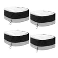 thumbnail image 1 of Cubiertas de llanta de repuesto para automóvil Unique Bargains, cubiertas de protección para ruedas, se ajustan a diámetros de llanta de 17 a 19 pulgadas, negras, 4 piezas, 1 of 7