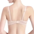 thumbnail image 3 of Women's Sexy Lace Push Up Plus Size Bra Sheer Balconette Underwire Unlined White 36, 3 of 5