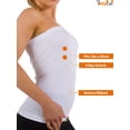 thumbnail image 2 of Women's Seamless Bandeau Tube Top Ribbing Bottom Slimming Shirt, 2 of 4
