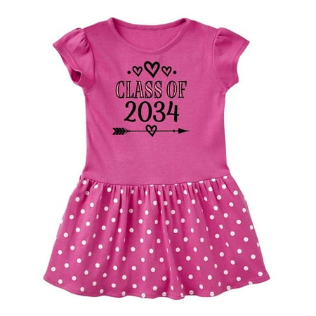 

Inktastic Class of 2034 Graduate School Year Gift Toddler Girl Dress