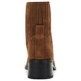thumbnail image 2 of DOLCE VITA Womens Brown Pull Tab Goring Padded Linny H2o Round Toe Block Heel Leather Heeled Boots 6, 2 of 5