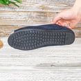 thumbnail image 6 of Gpaecead Women's Metal Bow Flat Shoes Open Toe Faux Suede Soft Sole Elegant Versatile Comfort Slip On Shoes For Work, Navy, 6 of 8