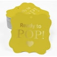 thumbnail image 2 of Inkdotpot Real Gold Foil Bracket Shape Paper Hang Tags Ready To Pop Baby Shower Favor Tags Pack Of 50, 2 of 6