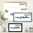 thumbnail image 4 of Designart 'Minimalistic Fir Forest and Winter Mountains III' Modern Framed Art Print, 4 of 4