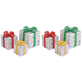 thumbnail image 2 of Cajas Regalo Navidad Luces 50LED Caja Arte LED (estrella Plateada) 6 Uds., 2 of 4