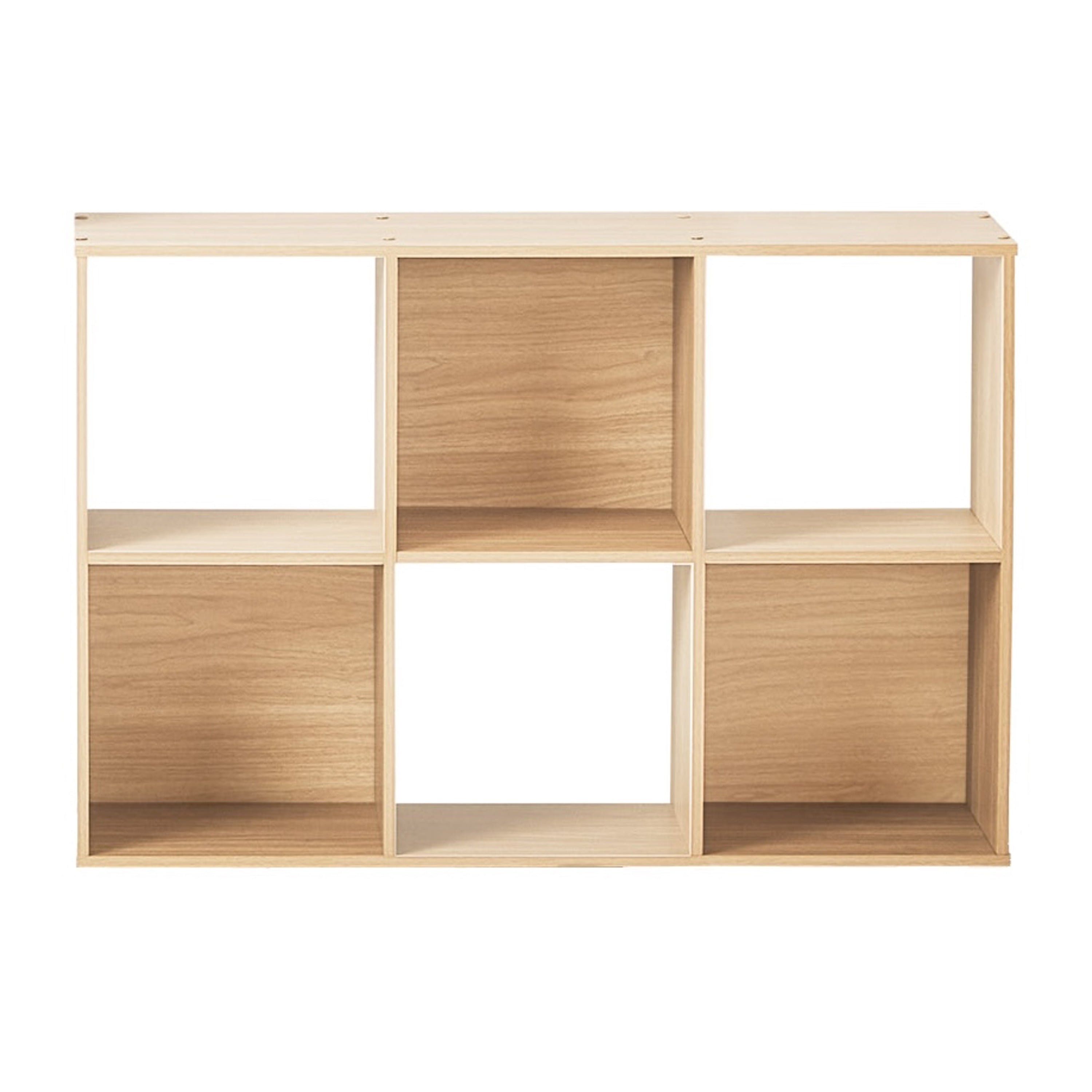 Mainstays 6 Cube Storage Organizer, Spring Pine