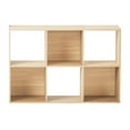 thumbnail image 6 of Mainstays 6 Cube Storage Organizer, Spring Pine, 6 of 13