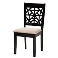 thumbnail image 2 of Baxton Studio Karel Modern Beige Fabric and Espresso Brown Finished Wood 5-Piece Dining Set, 2 of 10